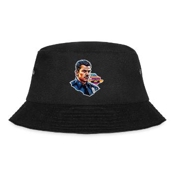 Polizei / Einsatz / Beruf / Job / Einsatzkräfte - Bucket Hat - Schwarz - Vorne - Lela (165cm)