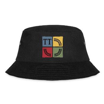 Modeleisenbahn Lok Miniatureisenbahn Bahner - Bucket Hat - Schwarz - Vorne - Lela (165cm)