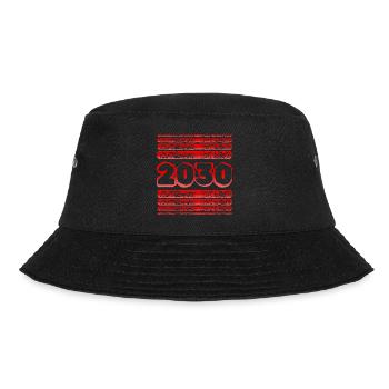 Year 2030 - Bucket Hat - black - Front - Lela (165cm)
