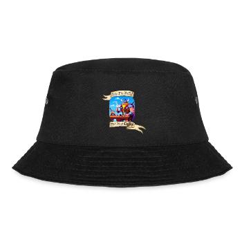 INTO THE BATTLE BUT FIRST COFFEE - Bucket Hat - Schwarz - Vorne - Lela (165cm)