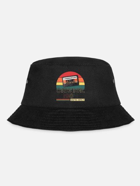 1984 Vintage Retro Geburtstagsgeschenk auf T-Shirt - Bucket Hat - Schwarz