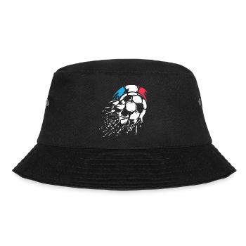 Fußball Frankreich Team Ball Explosion Symbol Logo - Bucket Hat - Schwarz - Vorne - Lela (165cm)