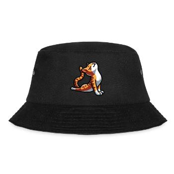 Yoga Namaste Katze - Bucket Hat - Schwarz - Vorne - Lela (165cm)