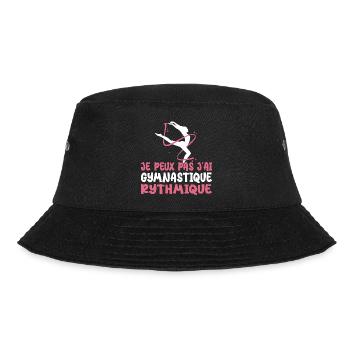 Ich kann nicht Ich habe Vintage Rhythmic Gym Frau - Bucket Hat - Schwarz - Vorne - Lela (165cm)