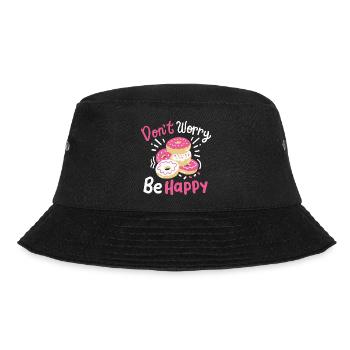 Donut inspirierend - Bucket Hat - Schwarz - Vorne - Lela (165cm)