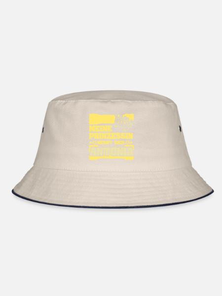 Antonia als Mädchenname - Bucket Hat - Natur/Navy - Vorne