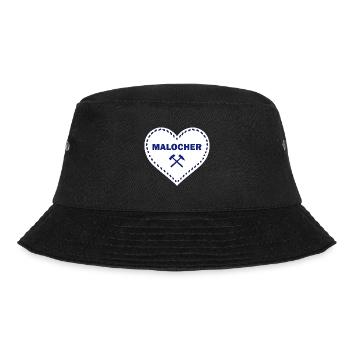 Ruhrgebiet Ruhrpott Sprüche Bergbau Kohle Herz - Bucket Hat - Schwarz - Vorne - Lela (165cm)