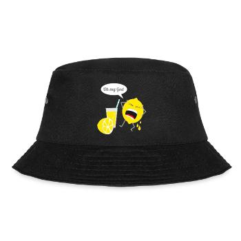 Design de citron drôle - Bob - noir - Devant - Lela (165cm)