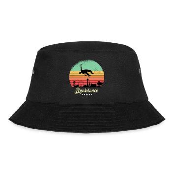 Breakdance Dancing Vintage Retro Sunset - Bucket Hat - black - Front - Lela (165cm)