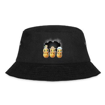 Peanuts Costume Carnival Kids Nut Child - Bucket Hat - black - Front - Lela (165cm)