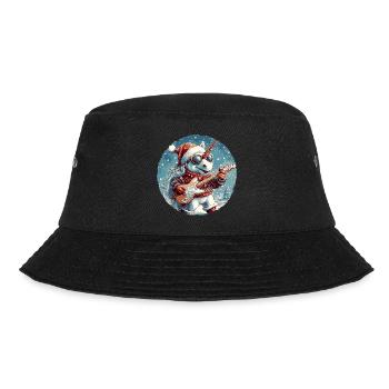 Unicorn Christmas Rocker Guitar - Bucket Hat - black - Front - Lela (165cm)