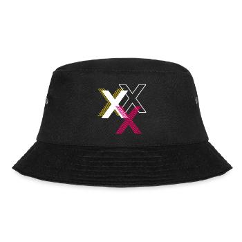 Buchstabe X - Bucket Hat - Schwarz - Vorne - Lela (165cm)