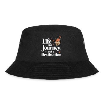 Schmetterling Monarchfalter Bunt Schmetterlinge - Bucket Hat - Schwarz - Vorne - Lela (165cm)