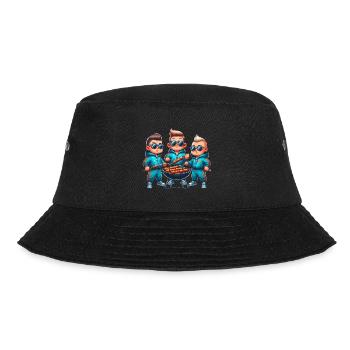 Coole Grill Freunde - Bucket Hat - Schwarz - Vorne - Lela (165cm)