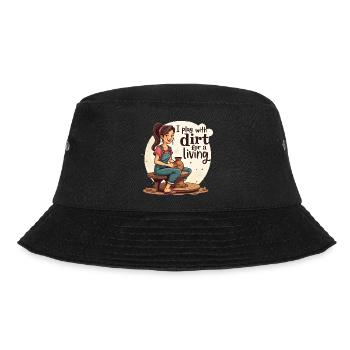 Je joue avec la terre pour gagner ma vie - Clay Pottery Clay - Bob - noir - Devant - Lela (165cm)