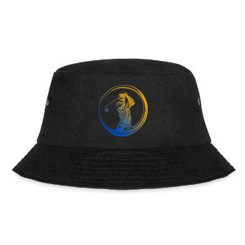 Golfer Silhouette Colorful - Bucket Hat - black - Front - Lela (165cm)