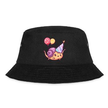 Schnecke Geburtstag Baby - Bucket Hat - Schwarz - Vorne - Lela (165cm)