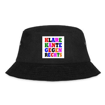 klare kante gegen rechts - Bucket Hat - Schwarz - Vorne - Lela (165cm)