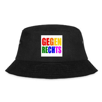 Gegen rechts - Bucket Hat - Schwarz - Vorne - Lela (165cm)