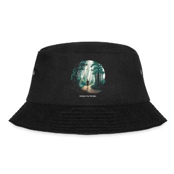 Hiking is My Therapy – Nature & Forest - Bucket Hat - black - Front - Lela (165cm)