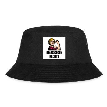 Omas gegen rechts - Bucket Hat - Schwarz - Vorne - Lela (165cm)