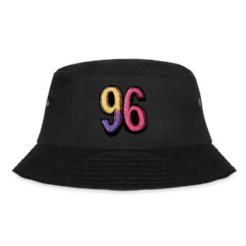 96 Number Colorful - Bucket Hat - black - Front - Lela (165cm)