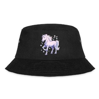 Horse with stars - Bucket Hat - black - Front - Lela (165cm)