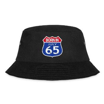 Geboren im Juli 1965 - Bucket Hat - Schwarz - Vorne - Lela (165cm)