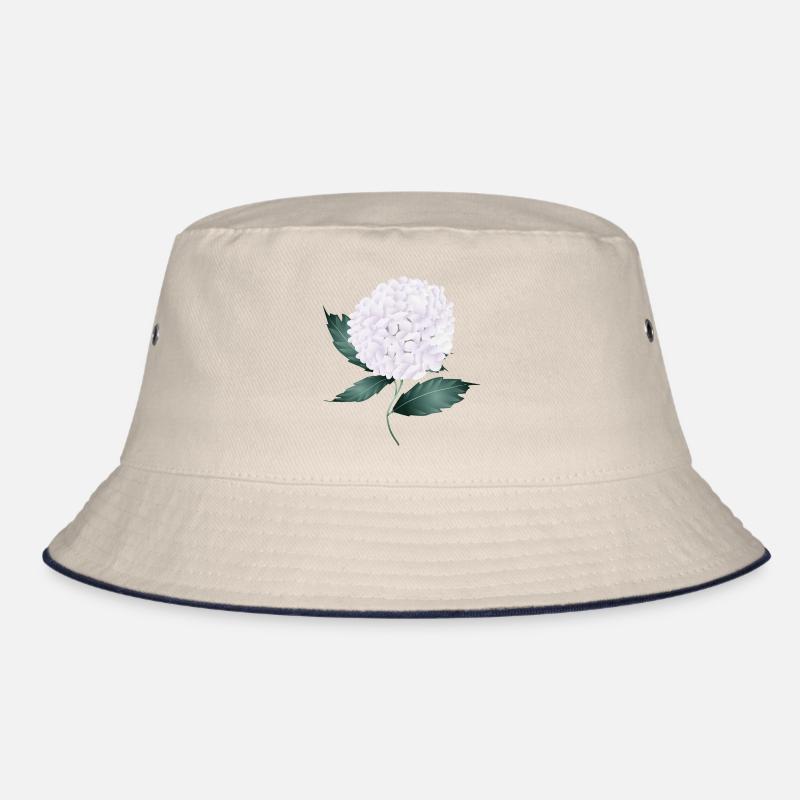 White hydrangea blossom – elegance and lightness Bucket Hat