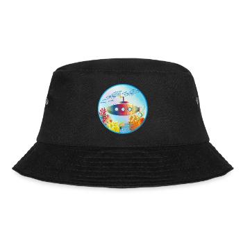 Colorful submarine in tropical coral reef - Bucket Hat - black - Front - Lela (165cm)