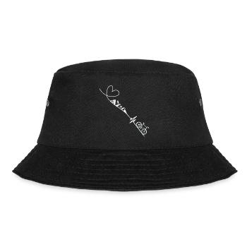 Fahrrad Berge Heartbeat - Bucket Hat - Schwarz - Vorne - Lela (165cm)