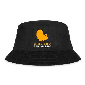 Thanksgiving Gender Reveal Mom-to-be - Bucket Hat - black - Front - Lela (165cm)