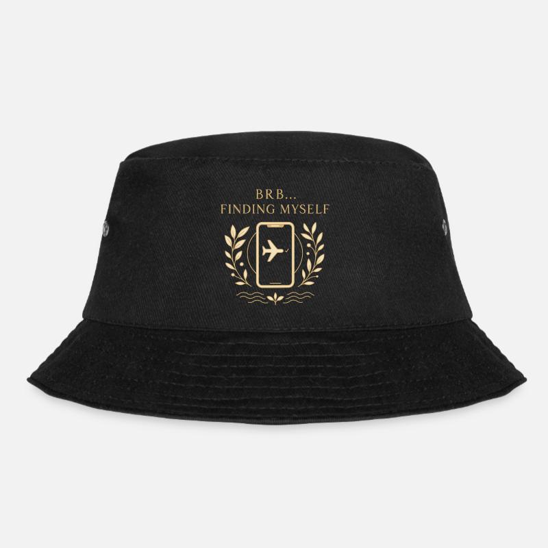BRB… Auf der Suche nach mir - Bucket Hat - Schwarz