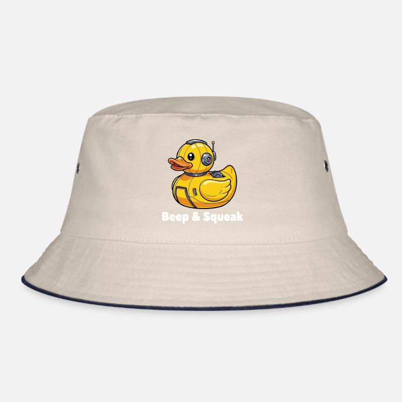 Beep & Squeak Robot Duck Bucket Hat