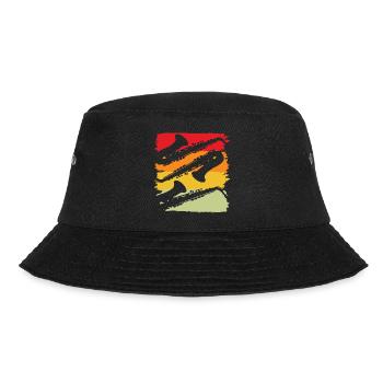 Saxophone Saxophonist Musical Instrument - Bucket Hat - black - Front - Lela (165cm)