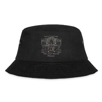 Wolfenbüttel, library hand-drawn - Bucket Hat - black - Front - Lela (165cm)