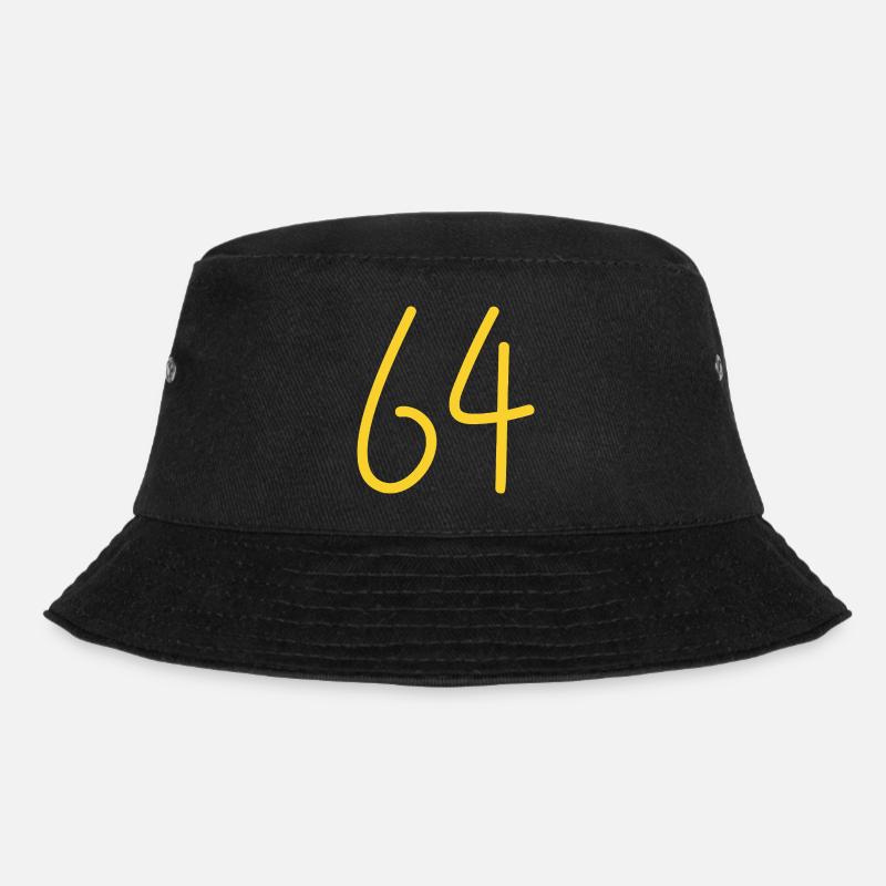 64 - Bucket Hat - Schwarz