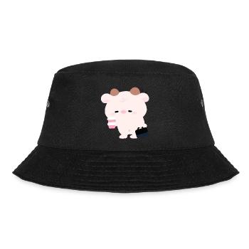 Tried Cow Coffee Run - Bucket Hat - black - Front - Lela (165cm)