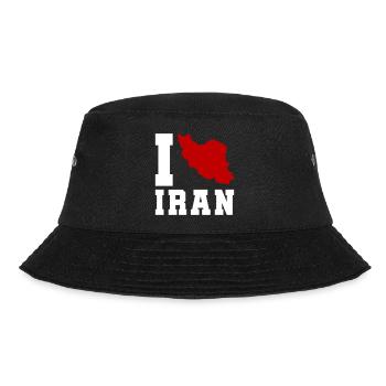 I Love Iran - Bucket Hat - black - Front - Lela (165cm)