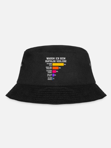 Biathlon Warum ich beim Biathlon verliere - Bucket Hat - Schwarz