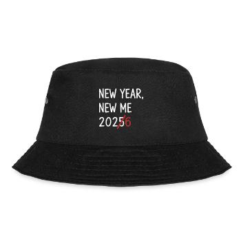 New Year New Me 2026 Strikethrough - Bucket Hat - black - Front - Lela (165cm)