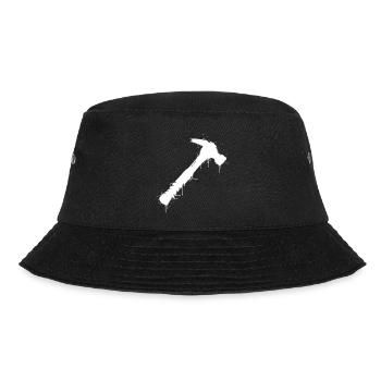 Hammer Tool Graffiti Splatter Vector - Bucket Hat - black - Front - Lela (165cm)