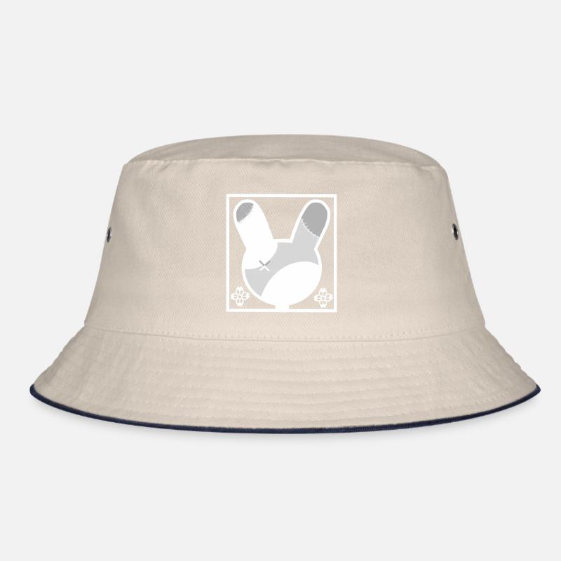 Patchwork Häschen Silhouette Bucket Hat