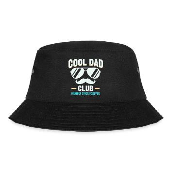 Cool Dad Club, Lustiges Vatertag Papa Hoodie - Bucket Hat - Schwarz - Vorne - Lela (165cm)