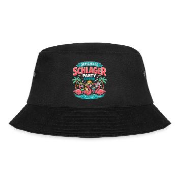 Schlager Party Crew Flamingo Offiziell - Bucket Hat - Schwarz - Vorne - Lela (165cm)