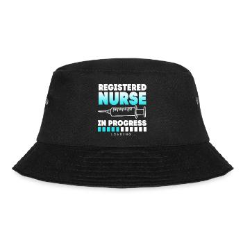 Krankenschwester Krankenhaus Pflege Geschenk - Bucket Hat - Schwarz - Vorne - Lela (165cm)