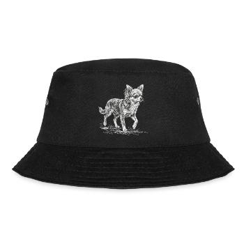 Chihuahua Sketch – Design minimaliste - Bob - noir - Devant - Lela (165cm)