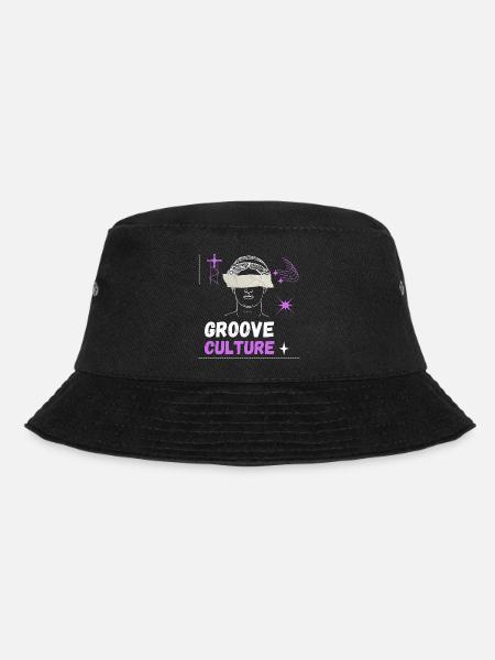 Groove culture hardgroove Trance techno art - Bucket Hat - black
