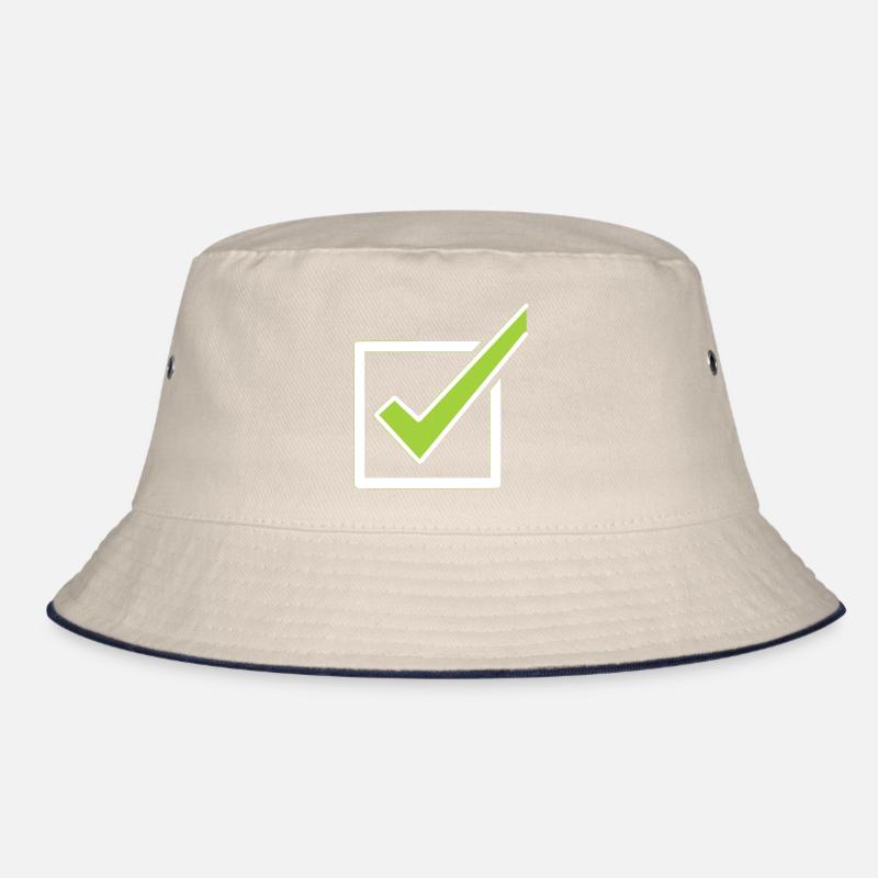 Checklist Tick Box Outline Bucket Hat