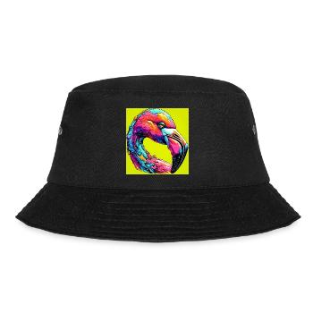 Flamingo - Bucket Hat - Schwarz - Vorne - Lela (165cm)